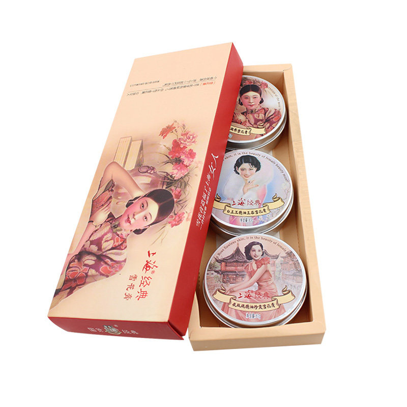 上海女人雪花膏套装经典国货护肤