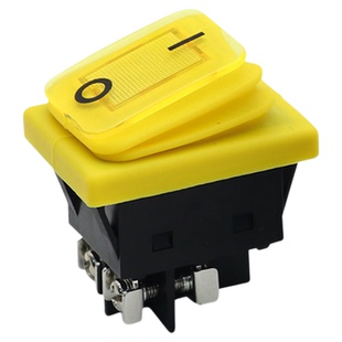 船型开关防水带灯KCD4六脚2三档电热锅大功率电源30a翘板船形开关