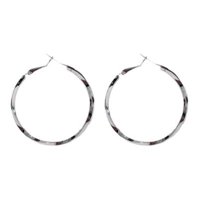 甜酷夸张大气大圆圈银针耳环耳夹