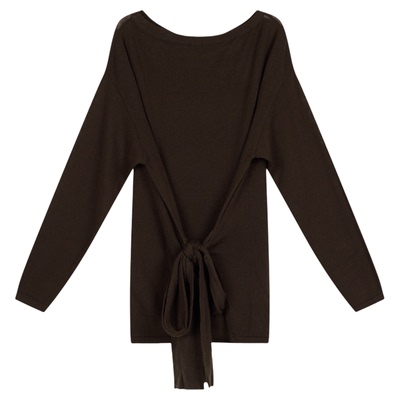 Asobio扭结绑带露肩两穿针织2025新品时尚通勤气质上衣207