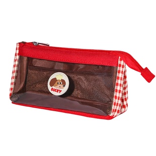 Missart 复古三角透明笔袋小众不撞款铅笔盒高中高颜值ins风女生笔盒大容量简约2025新款男生初中学生文具袋