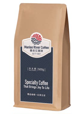 曼老江云南小粒咖啡豆500g袋装