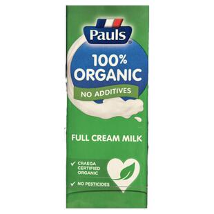 代购正品 澳大利亚进口 PAULS/保利100%有机牛奶/有机纯牛奶 一升