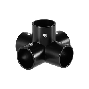 25不锈钢管连接件黑色圆管固定件接头晾衣杆配件19mm三通五通弯头