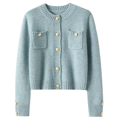 启超官方高端100%纯山羊绒衫