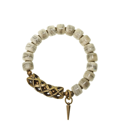 非鱼之家原创复古单圈牛骨手串