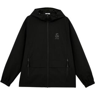 杰克琼斯外套男2026年春季休闲户外连帽夹克通勤短款风衣上衣男装