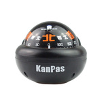 Kanpas行驶专用刻度指南球汽车摆件车载式夜光指南针高精度车用