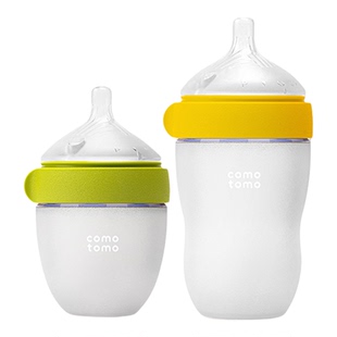 comotomo可么多么硅胶奶瓶第2代宽口径150ml+250ml套装防胀气奶瓶