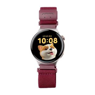 适用于vivowatch5/3编织表带iQOOWatch5涂鸦笑脸磁吸扣腕带vivo智能运动手表创意个性替换带夏季新款表链配件