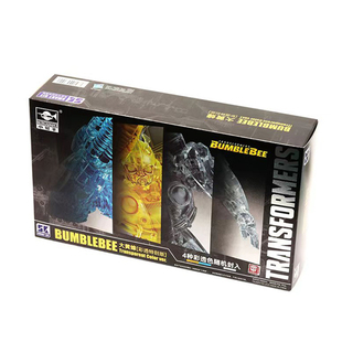 正版变形金刚拼插可动人偶电影版甲壳虫大黄蜂彩色透明限定玩具