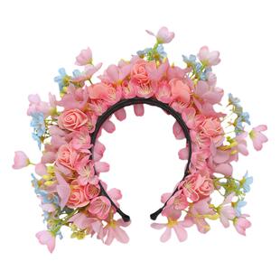 泉州浔埔簪花头饰材料包diy汉服发箍发饰民族风拍照写真道具花环