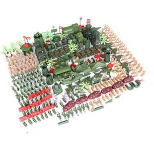 二战小兵人士兵战争情景玩具 军事模型 坦克飞机火箭武器男孩包邮