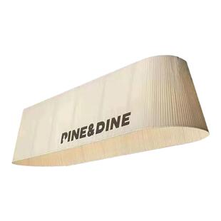 定制咖啡店吧台布艺吊灯椭圆形长方梯形餐厅前台理发服装奶茶灯罩