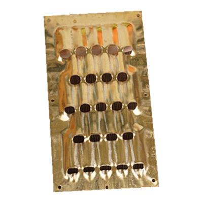 图秦14号16号加厚纯黄铜片粗细孔