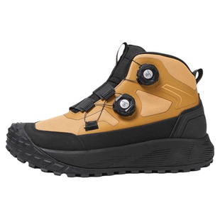 朝代印象男鞋中帮登山鞋冬季加绒保暖防滑户外徒步鞋双纽扣6735