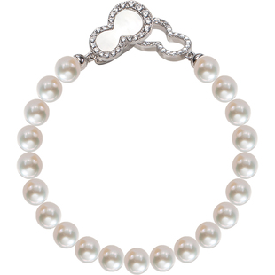 南珠宫淡水珍珠手链葫芦扣个性简约优雅高级感轻奢简约C-S063SD-Y