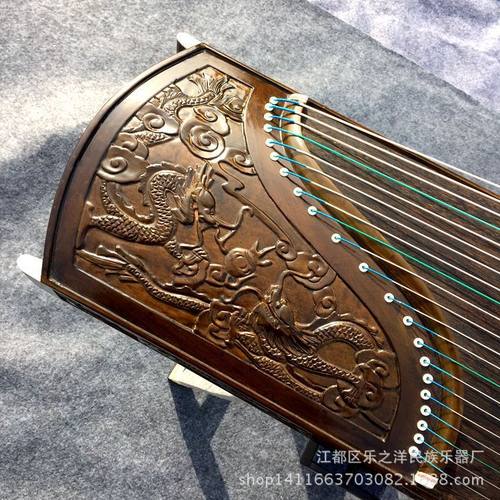 扬州古筝厂家高档演奏古筝考级古筝 金丝楠木雕刻山水款考级古筝