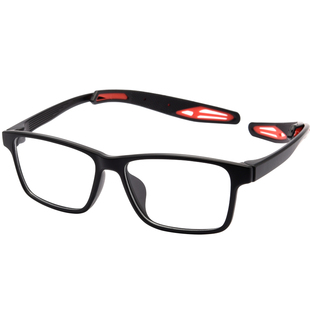运动眼镜近视篮球足球黑框防雾可配镜片防脱落超轻TR90眼睛框男款