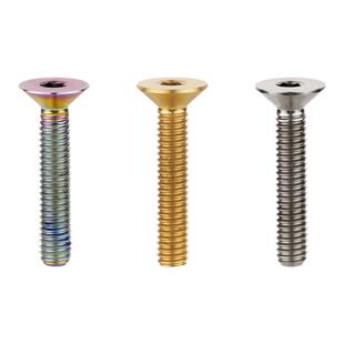 碗组盖钛合金螺丝M6x35沉头全牙把立端钛螺栓自行车紧固件