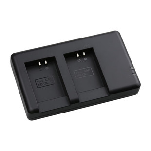 沣标USB双槽座充适用佳能g7x2 600d g7x3索尼a6400 a7c2富士x100vi xt50尼康z30理光gr2/gr3 x相机电池充电器