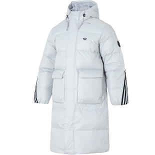 adidas阿迪达斯三叶草冬季男子运动休闲连帽羽绒服外套KC2566