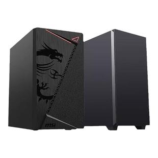商务机箱无侧透电脑机箱台式机支持M-ATX主板静音降噪材质黑色