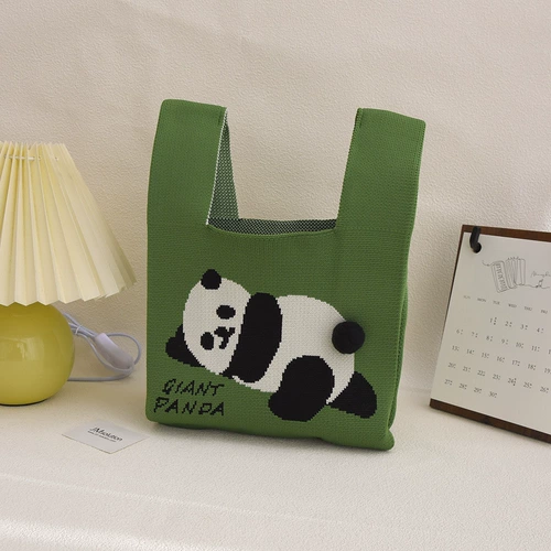 Зеленый подвесной органайзер, прогулочная коляска для выхода на улицу, коробочка для хранения, универсальная система хранения, панда