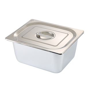 不锈钢盆长方形份数盆分数盘带盖方盆商用分菜盆餐盆调料配料盒子