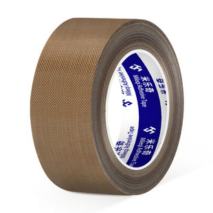 铁氟龙胶带耐高温布绝缘阻燃防烫布隔热耐热耐磨高粘胶布压烫机封口机真空机260℃工业耐高温胶带特氟龙胶带