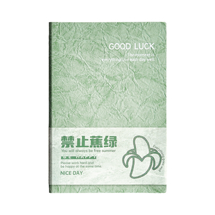 皮面笔记本高颜值复古褶皱有质感记事本A5软面抄高档小众横线本子学生专用学习摘抄本加厚米黄护眼新款日记本