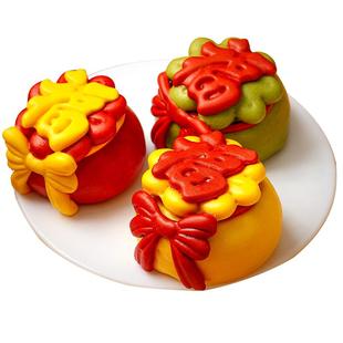 锦溪麦田福禄寿豆沙包年夜饭年货马年馒头花饽饽生日早餐花馍过年