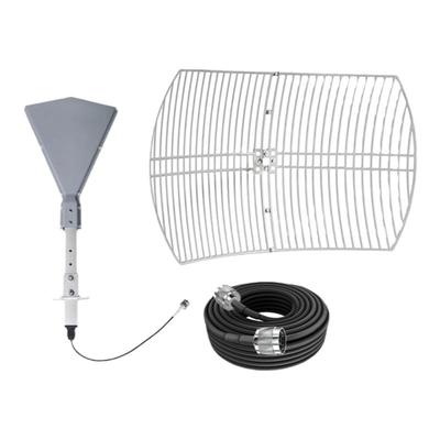 High gain wireless wifi 5ghz MIMO parabolic grid antena
