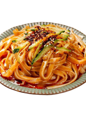 鲜米皮凉皮开袋即食310g袋麻酱红油速食宿舍方便食品免煮健康凉拌