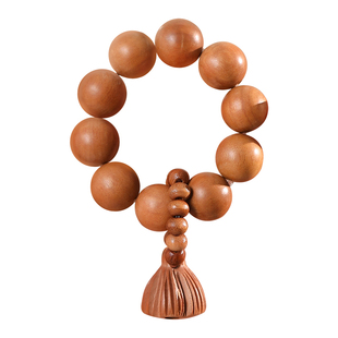 桃木小手捻莲蓬护身檀木指尖文玩绕指柔手串女佛珠盘玩手持念珠男