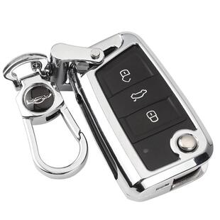 专用大众途观l车钥匙套速腾宝来探歌包凌渡途岳朗逸plus探岳扣壳