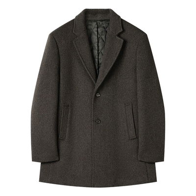 780g加厚羊毛呢子大衣男