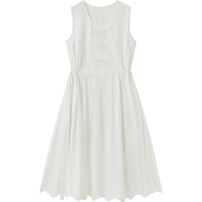 播商场同款无袖收腰连衣裙女秋季优雅法式长裙DDS3LD5020