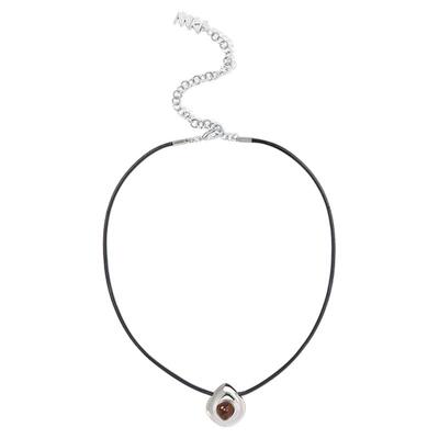 原生系列木纹石简约吊坠项链