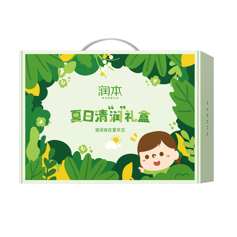 润本夏日清凉礼盒防暑降温礼盒驱蚊套装政府慰问社区单位员工福利