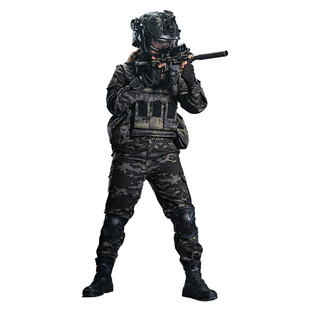 儿童迷彩服套装三角洲威龙男女款户外战术特种兵长袖军训表演衣服