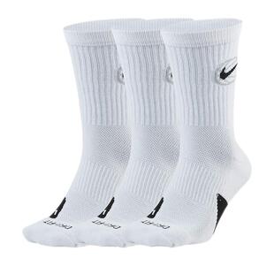 【自营】Nike耐克运动袜男袜女袜三双装袜舒适白色袜子DA2123-100