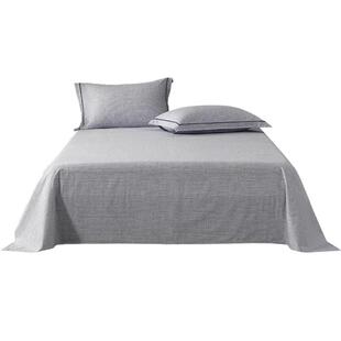 水星家纺全棉磨毛床单单件抑菌纯棉保暖被单秋冬床上用品