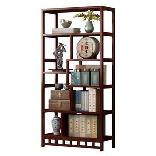 博古架中式茶柜置物架茶室布置高级感茶叶摆件展示架书架2025新款