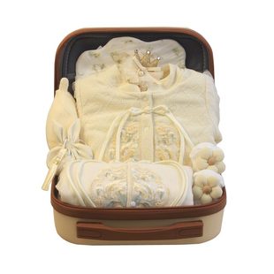 秋冬女宝宝古典国风礼服婴儿礼物满月礼新生儿衣服百日宴周岁礼盒