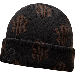 安踏欧文针织冷帽美式街头潮流街舞时尚设计感保暖舒适毛线帽子