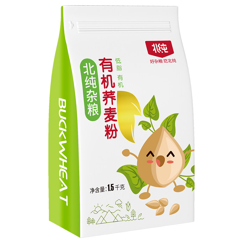 北纯有机荞麦粉无添加杂粮面条