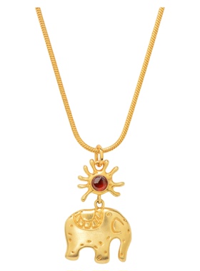 【立享88折】吴昕同款原创正品Neverfar象阳而生石榴石项链女