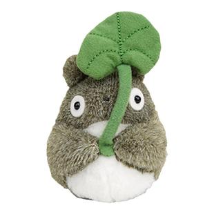 日本totoro周边宫崎骏正版手玉荷叶龙猫沙包公仔娃娃玩偶毛绒玩具