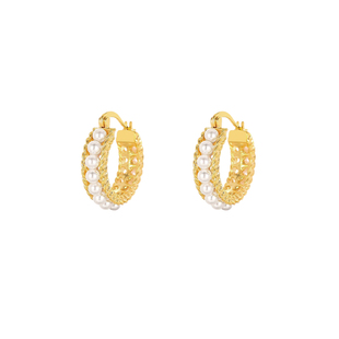 法式轻奢珍珠款耳环女款2026新款耳圈小众高级感耳扣耳饰简约通勤